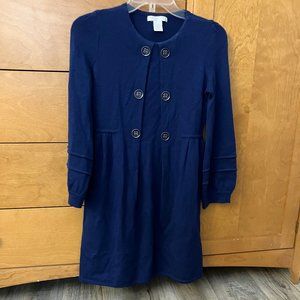 Design History 60s Mod Navy Wool Mini Dress